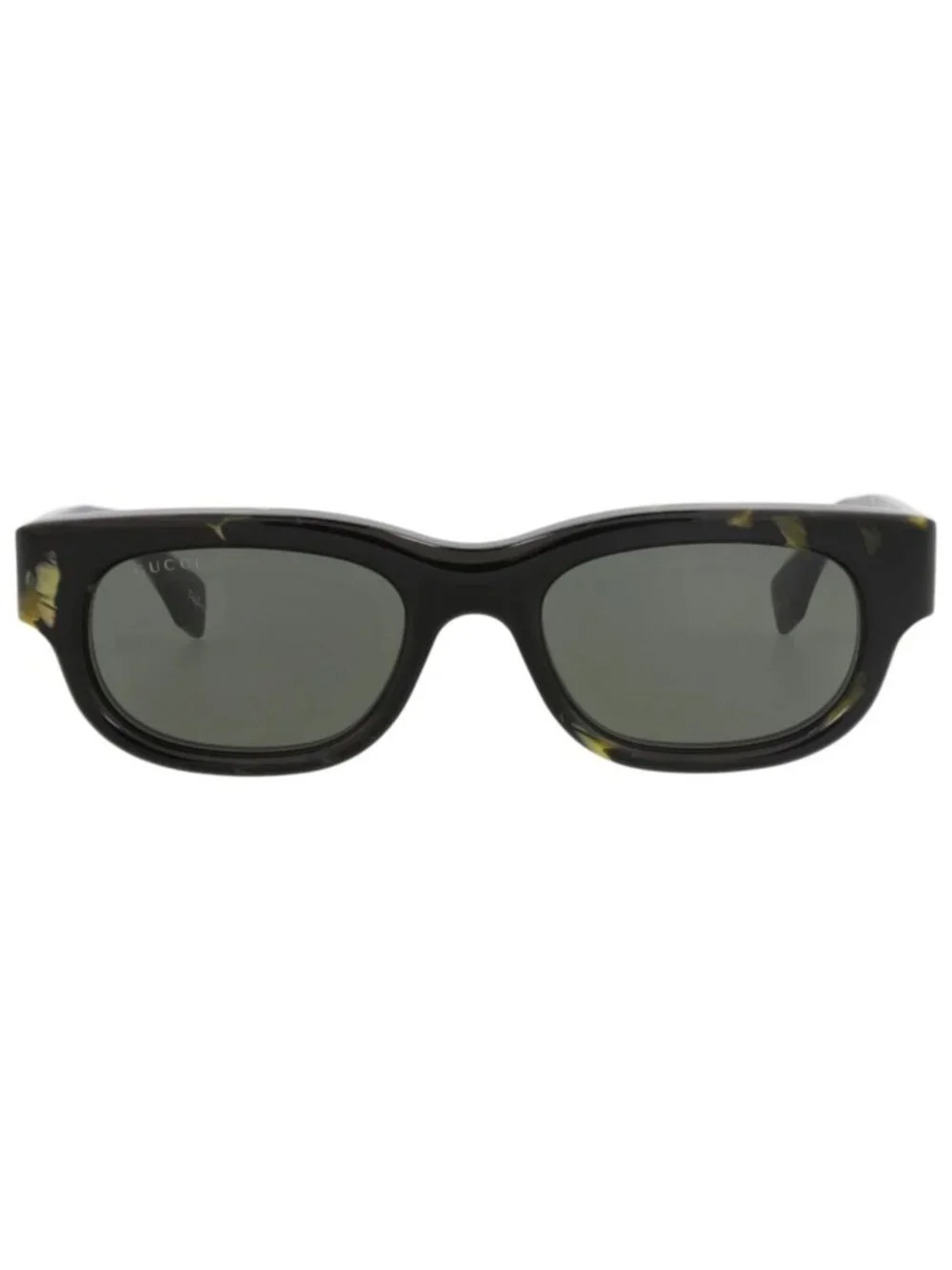 New Gucci Women's Sunglasses Square Rectangle Recycled Acetate Frame Mens Black